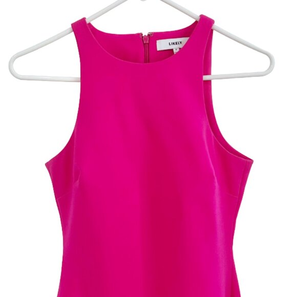 LIKELY Decklin Fuchsia Midi Dress Size 2 Premium Contemporary Revolve Saks - Picture 4 of 13